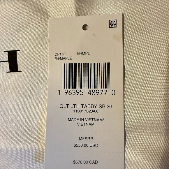 Coach quilted Tabby 26 handbag in Maple - Picture 13 of 14